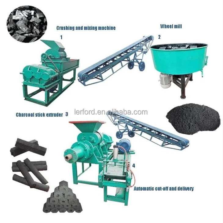 Charcoal Briquette Extruder Machine